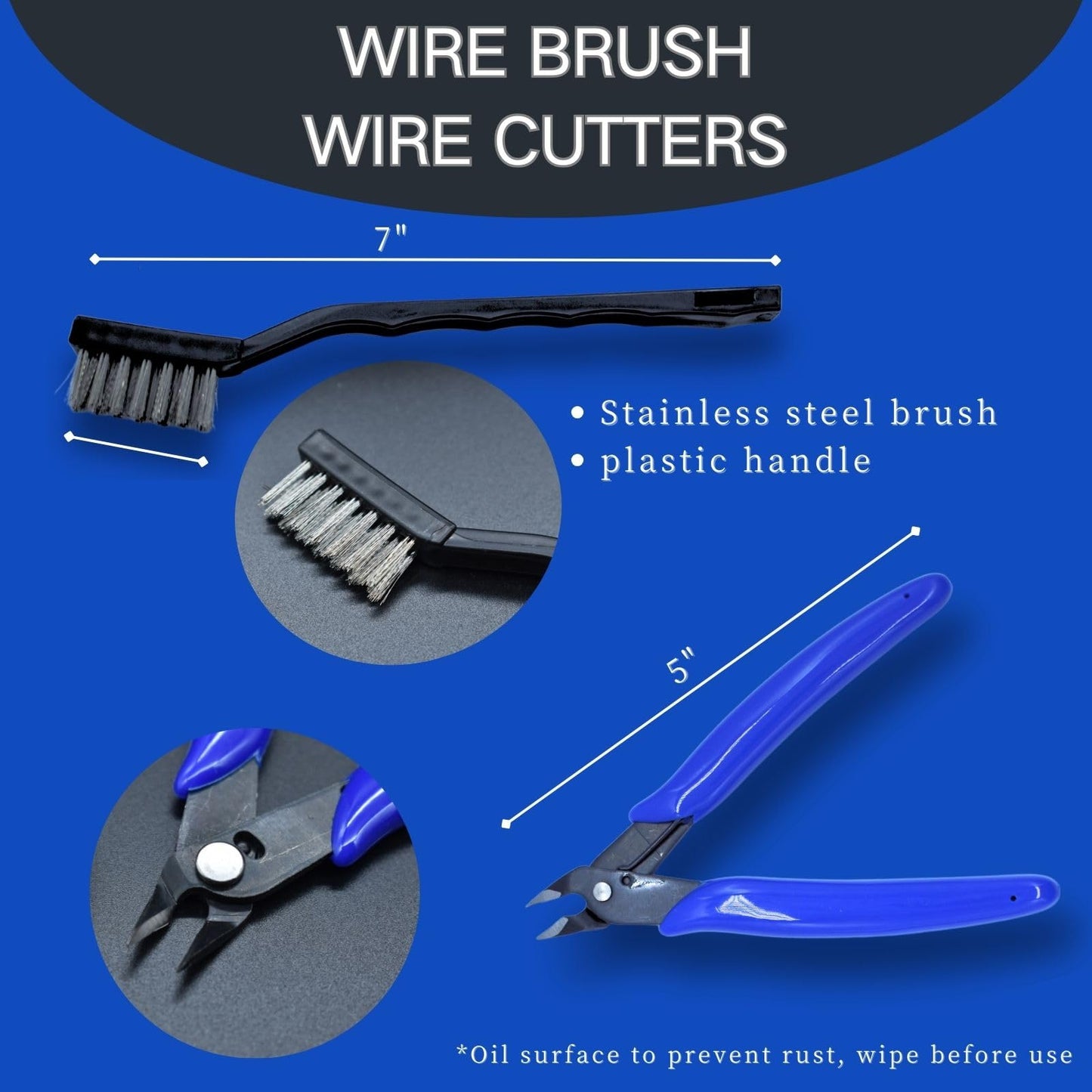JUNYAOHSU 3D Printer Tool Kit, 24pcs 3D Printer Nozzle Cleaning Tool Removal Tool Kit, Wire Brush, Wire Flush Cutter, Scraper Knife, Diamond Files, Tweezer, Putty Knife for 3D Printer, Model Building