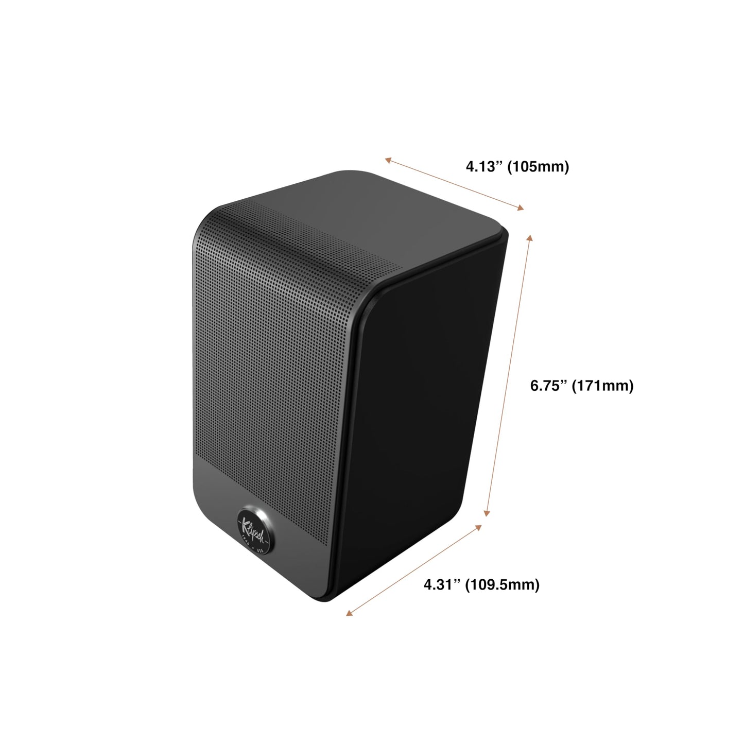 Klipsch Flexus SURR 100 Surround Sound Speakers with Immersive Dolby Atmos Technology - Black