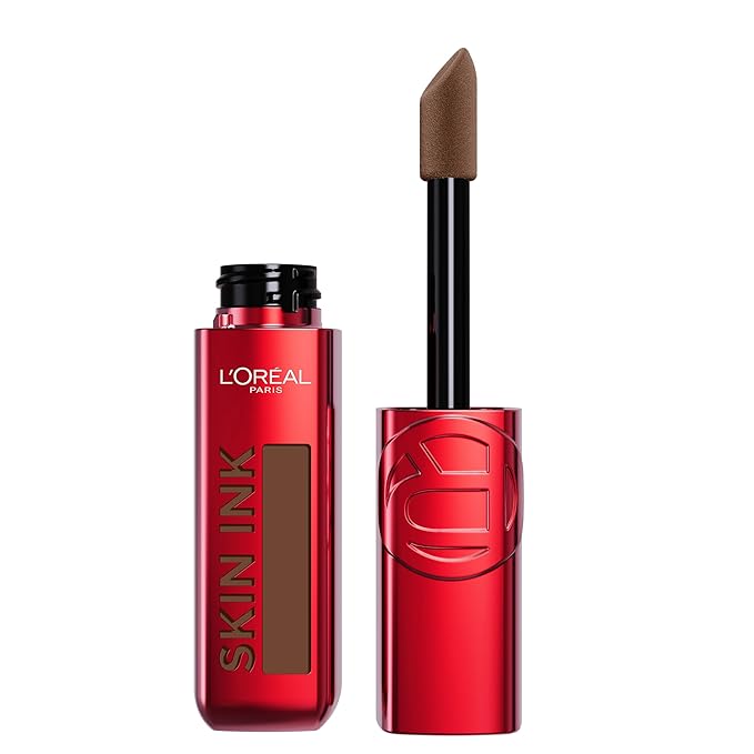 L'Oreal Paris Infallible Skin Ink 2-in-1 Foundation Concealer Hybrid Face Makeup, up to 48HR Transfer-Resistant with Buildable Light to Full Coverage, 450 Rich Cool