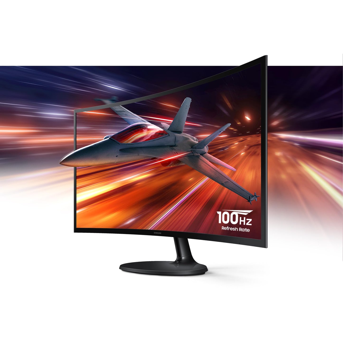 Samsung 27" Essential S3 (S36GD) Curved Monitor - FHD, 1800R Curved Screen, 100Hz, Eye Saver Mode, Game Mode, HDMI D-sub, LS27D36CGANXZA