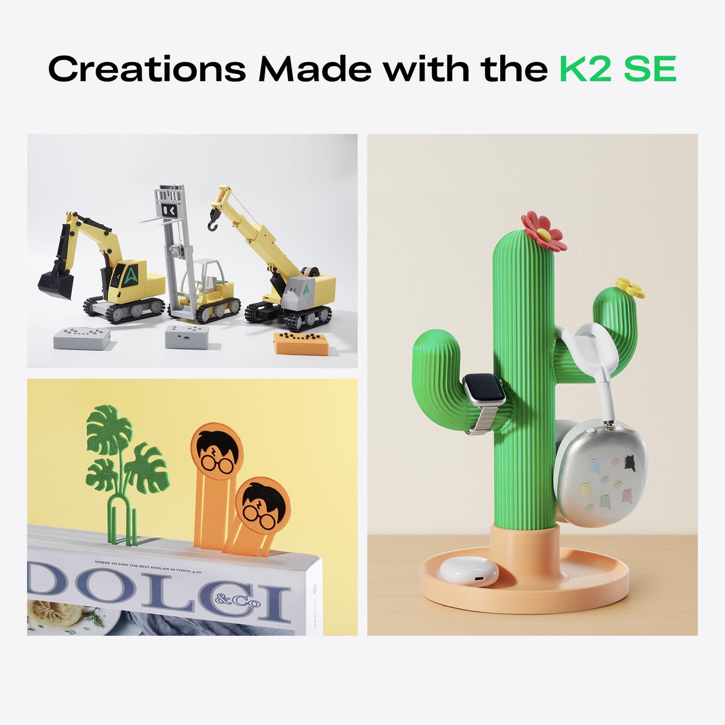 Creality K2 SE 3D Printer, Max High-Speed 500mm/s, Support Multicolor Printing Needs CFS Bundle with 74Pcs 3D Printing Tool Wrap Kit