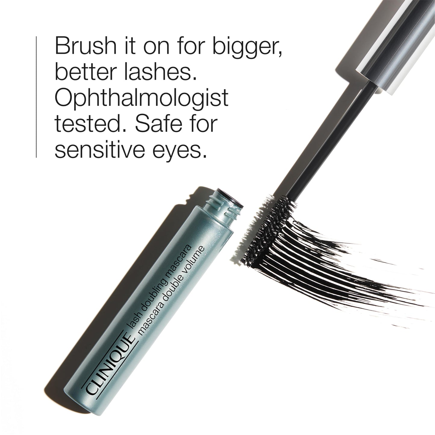 Clinique Lash Doubling Mascara | Lengthening, Defining + Safe for Sensitive Eyes, Black, 1 Fl Oz