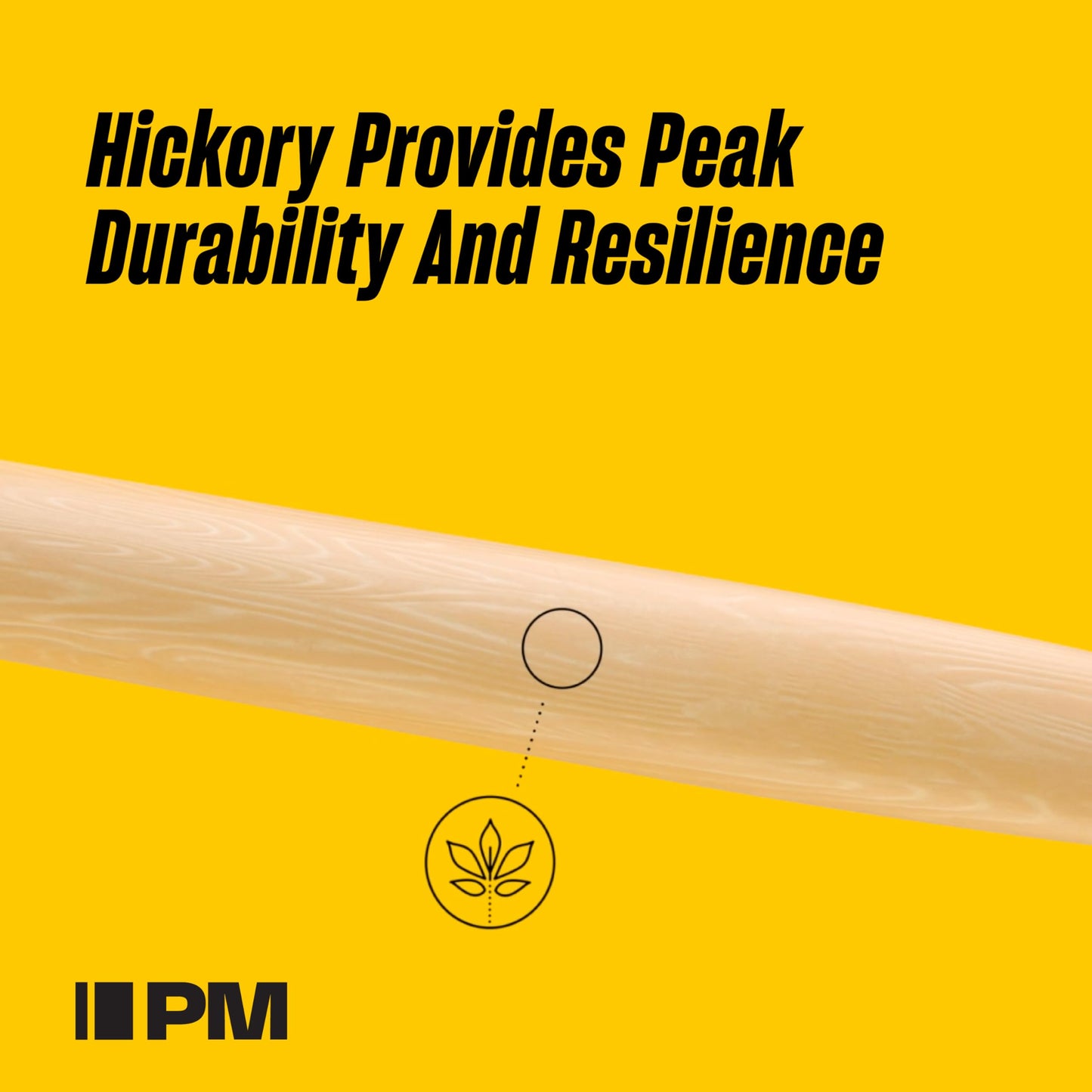 Promark Rebound 5A Firegrain Drumsticks, Lacquer Finished Drum Sticks, R5Afg-4P, Acorn Tip, Hickory Wood - 4 Pairs