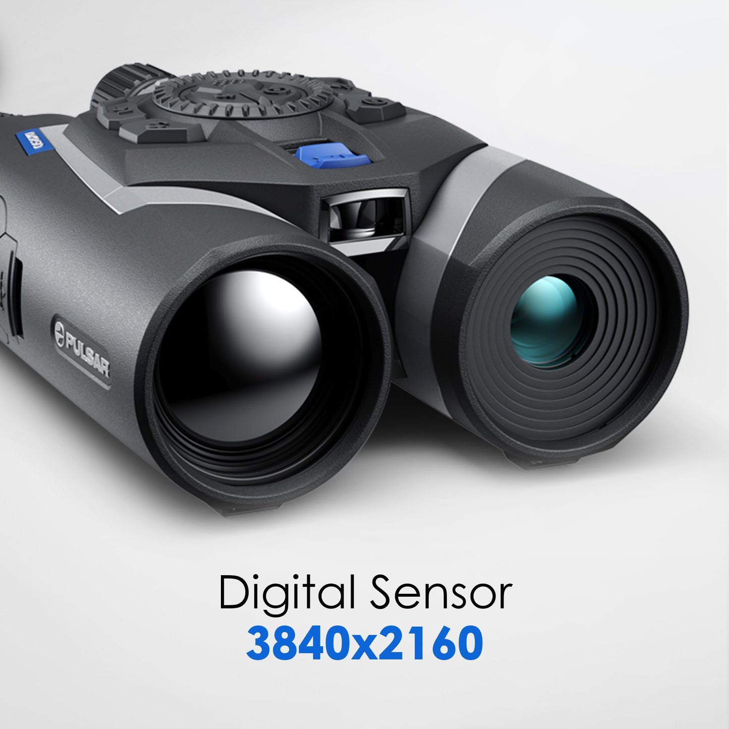 Pulsar Symbion DXR50 LRF Thermal and Digital Night Vision Binoculars with Laser Range Finder, 640x480 12 µm Sensor, 4-32x Magnification, Long Range Binoculars