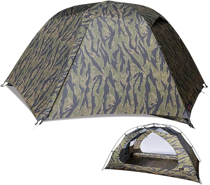 Hill Zero Camping Tent CAMO Backpacking Tent, Scout Portable Ultralight 3 Season Tent Waterproof for 2 Person Hiking, Moun...