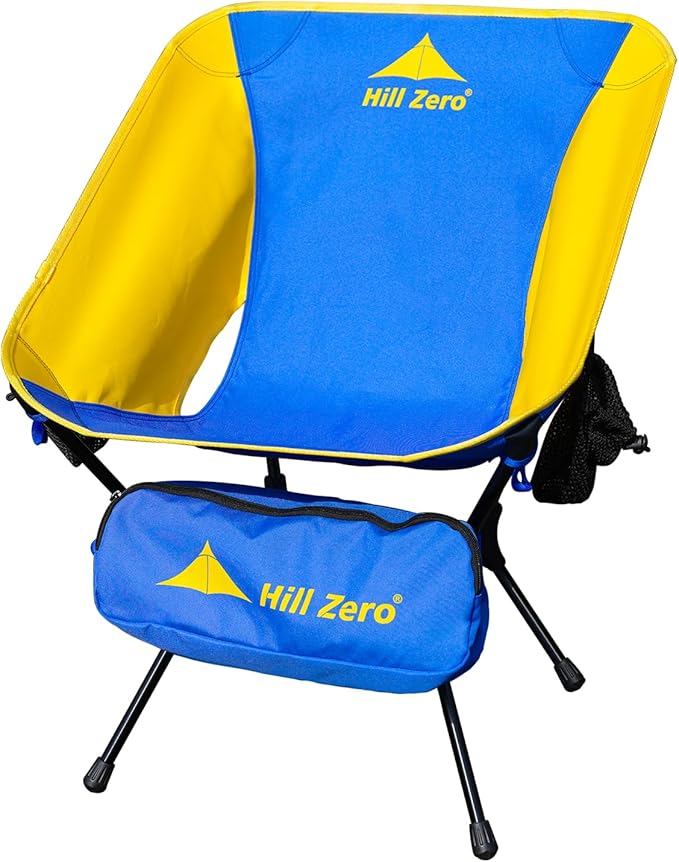 Hill Zero Nimbus Ultralight Camping Chair, Portable Folding Backpacking Chair, Lightweight Folding Backpacking Hiking Chai...