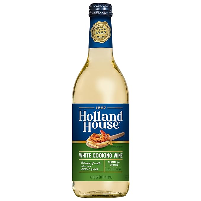 Holland House White Cooking Wine, Ideal for Cooking, Roasting and Marinating, 16 FL OZ