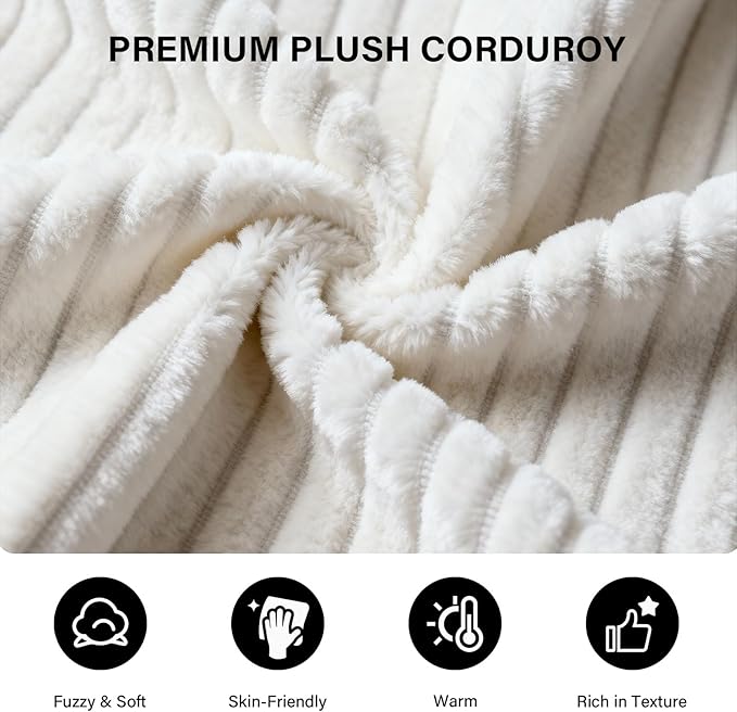 LAUSAINT HOME 96" Modular Sectional Sofa Couches, L-Shaped Boneless Cloud Sofa with 3 Deep Seat, 5 Cushiones Oversized Chaise for Living Room, Bedroom, Plush Corduroy Fabric (Right, Beige)