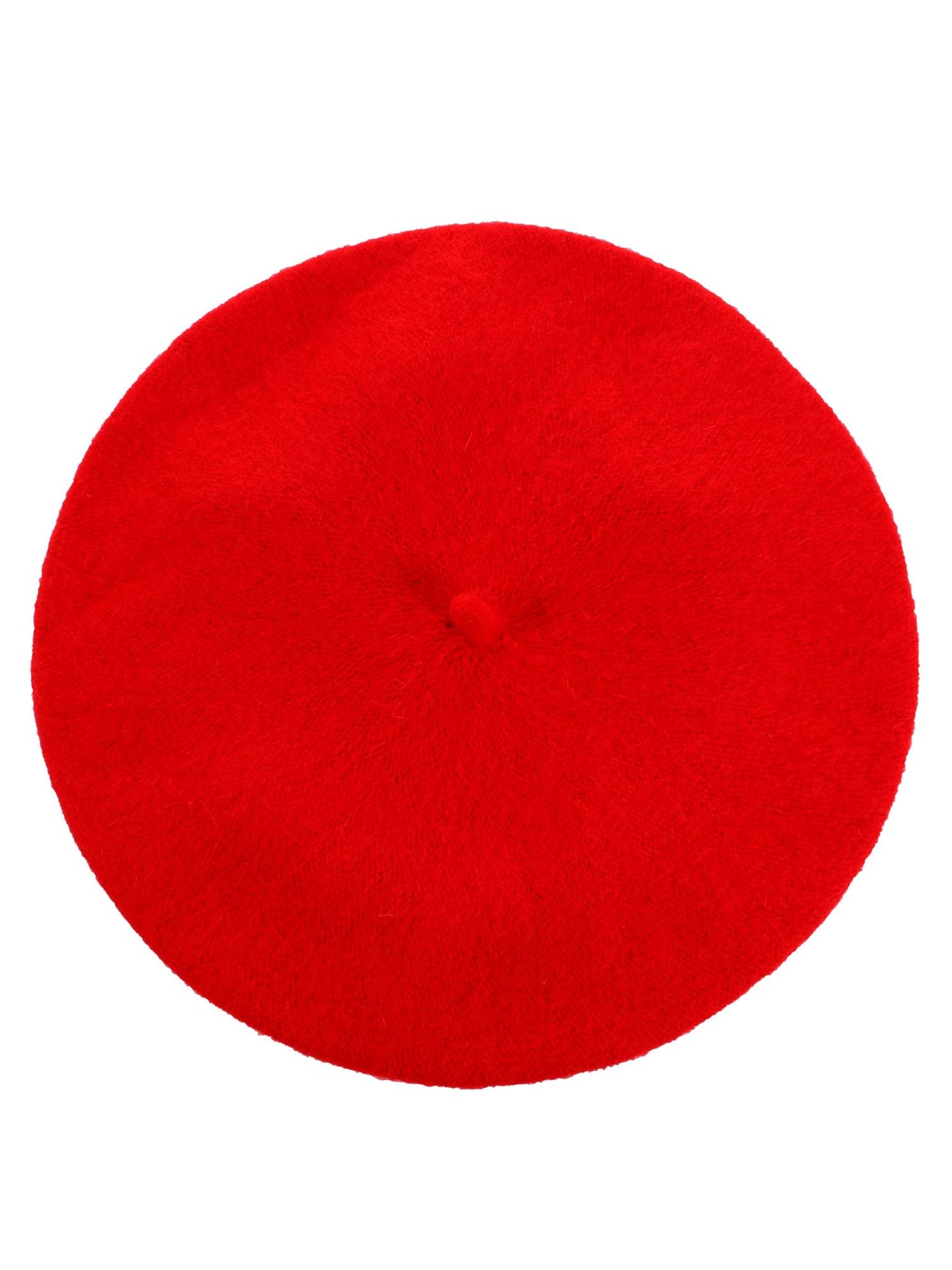 SATINIOR 6 Pieces Wool Beret Hat with Silky Scarf Brooch Solid Color French Beanie Hat for Women(Black and Red)