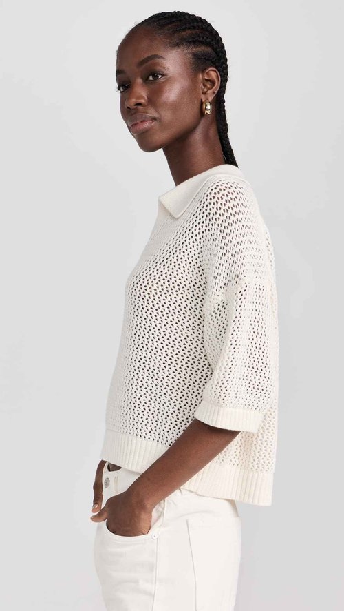 Velvet Women's York Pullover, Milk, Off White, L