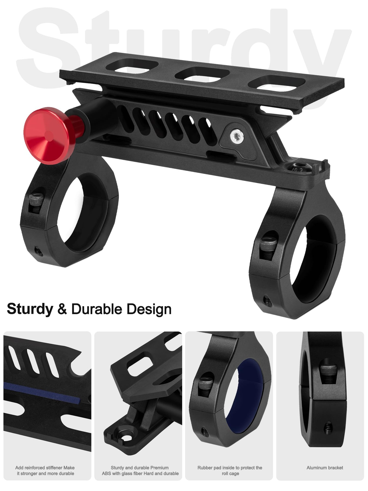 ZIDIYORUO 2PCS UTV Fire Extinguisher Mount Kits, Quick Release Roll Bar Fire Extinguisher Holder Fit for 1.75"-2" Roll Cage, Compatible with Polaris RZR/ Maverick Can Am X3/Kawasaki/Talon Pioneer