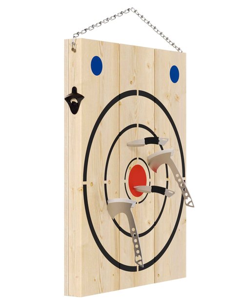 Crown Display Throwing Axes & Axe Throwing Knives Set | Axe Game with, Axes and Hatchets & Knives | Made in The USA I Outdoor Games for Adults and Family