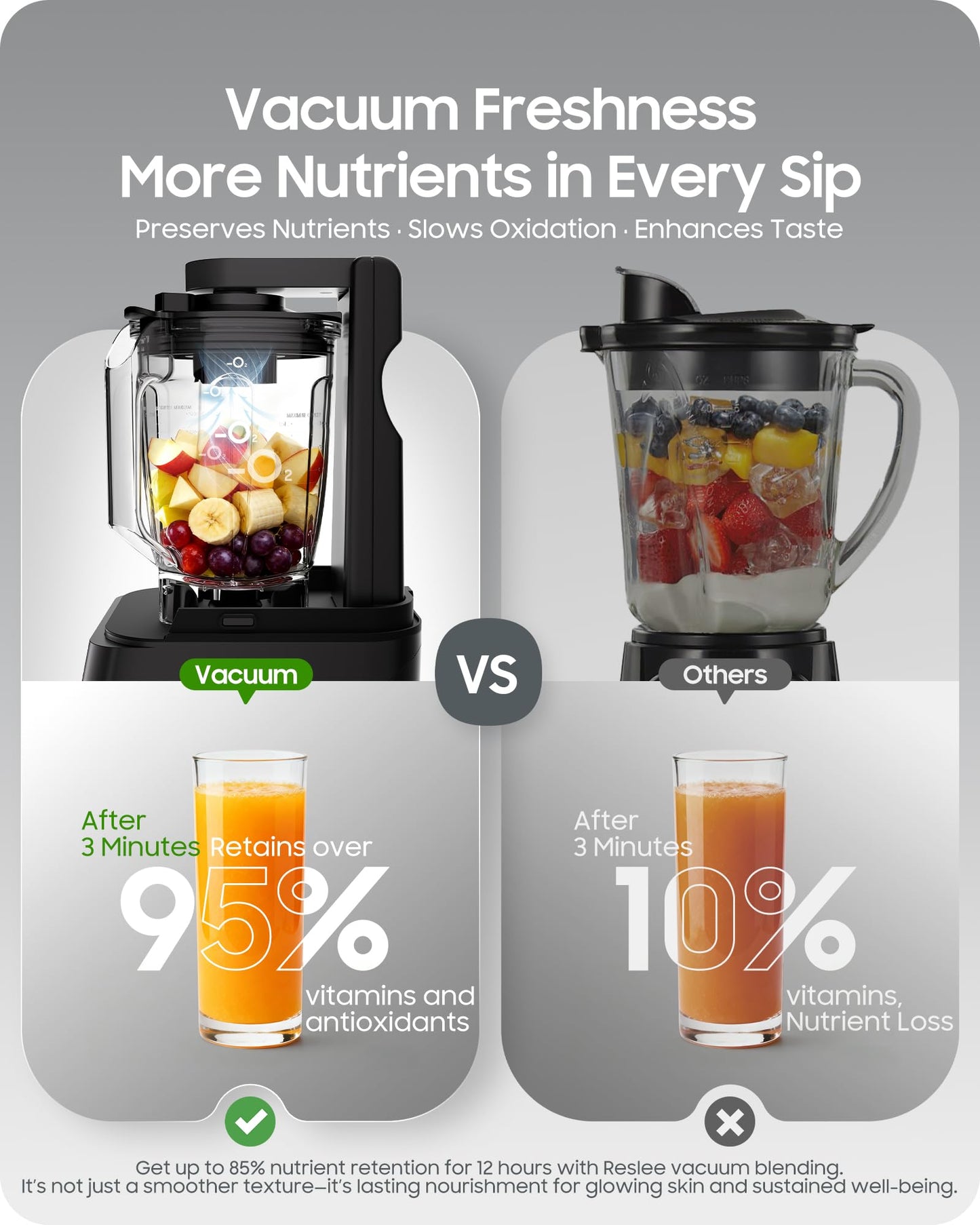 Professional Commercial Vacuum Blender with Quiet Shield, 2026 Upgraded 40000 RPM, 3000W/4HP Peak Power, 56oz Eastman Tritan Cup for Smoothie, Nut Milk, Hot Soup, Self-Clean, 5-Year Full Warranty