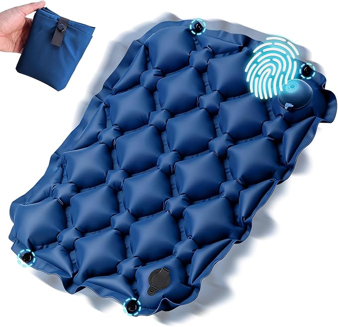 Sekey Pump Up Inflatable Seat Cushion, Portable & Lightweight Airplane Seat Cushion, for Long Flights Stadium Camping Office Travel