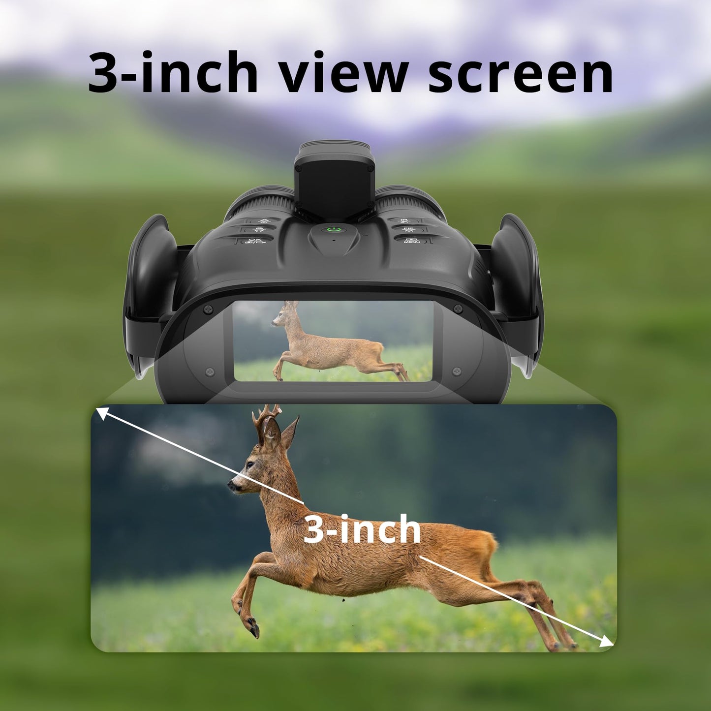 oneleaf.ai Find NV200 4K 50mm & 70mm Day/Night Vision Binoculars with Rangefinder