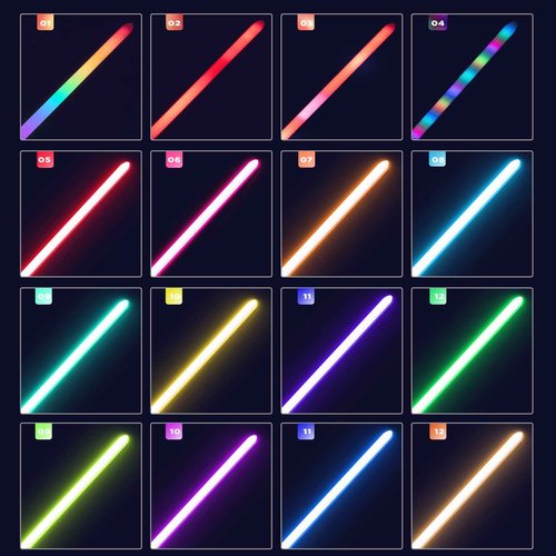 DAMIENSABER Pixel Light Saber Blade, Xenopixel Light Saber Blade Tube with Inner Light Strip Support Heavy Dueling, Diameter 1 inch, Length 92cm/36inch
