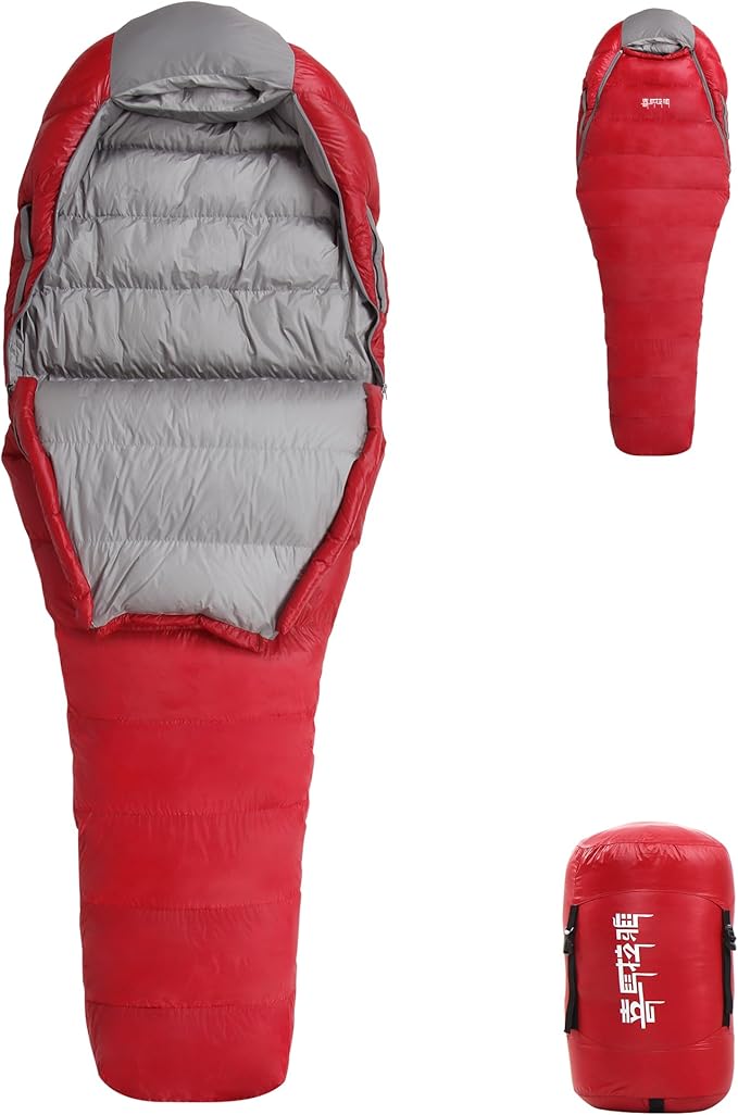 Himalaya 0 Degree Sleeping Bag for Adult Ultralight Down, -20°F-40°F, Cold Weather, Autumn & Winter, Hiking Backpacking Sl...