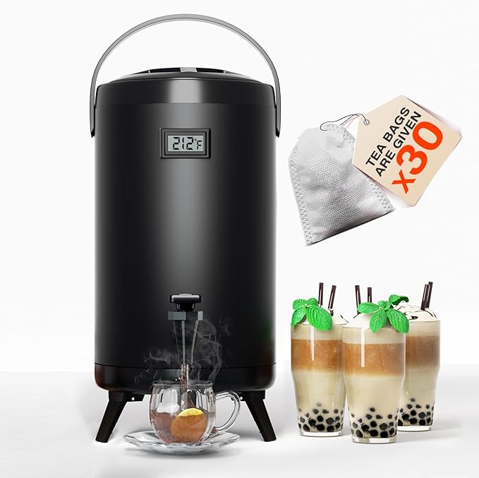 Insulated Beverage Dispenser-NON HEATING-75 Cup Cold Drink Beverage for Catering-Stainless Steel Iced Beverage Dispenser 1...