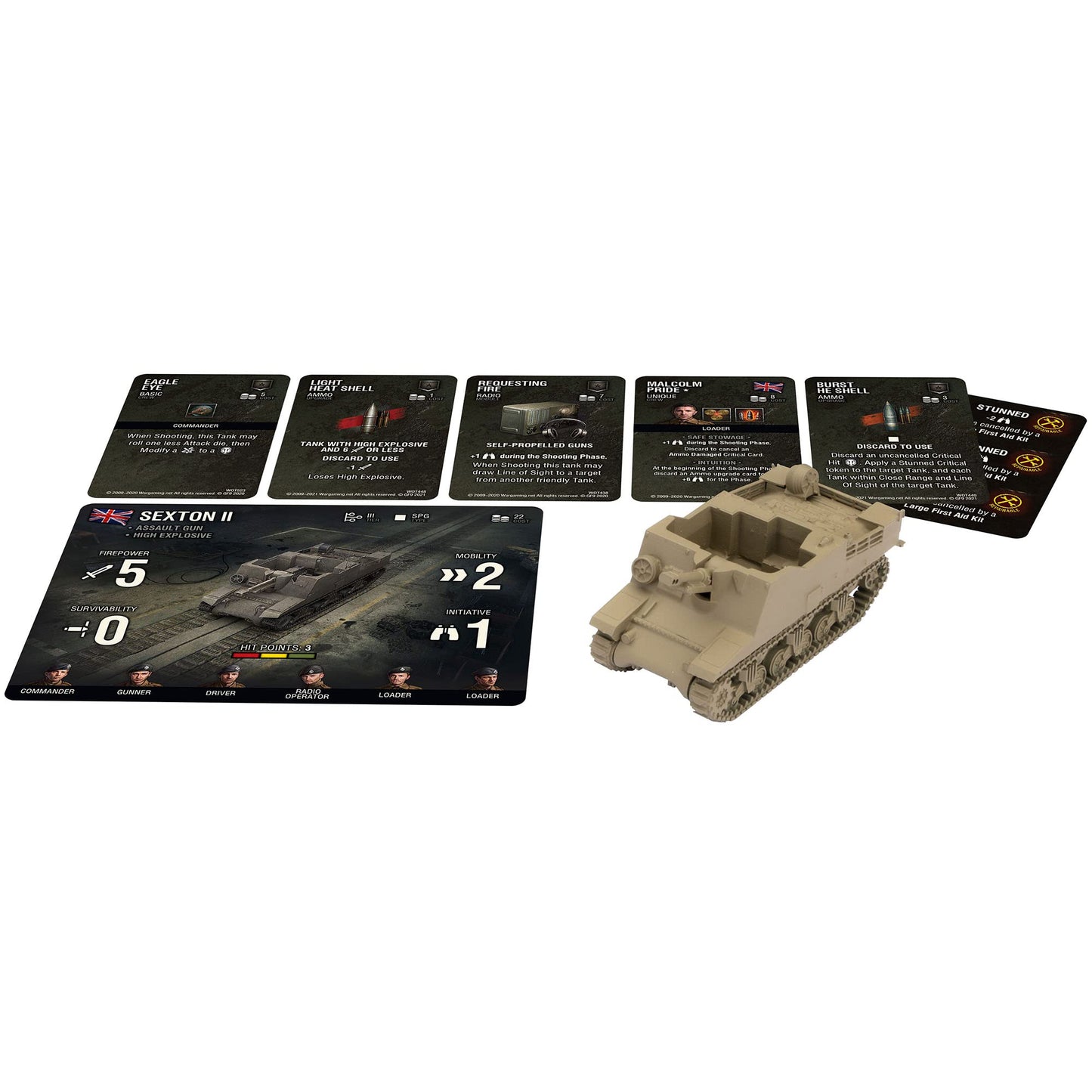 Gale Force Nine World of Tanks: Sexton II - Wave 8 Assault Gun Expansion, Miniatures Game
