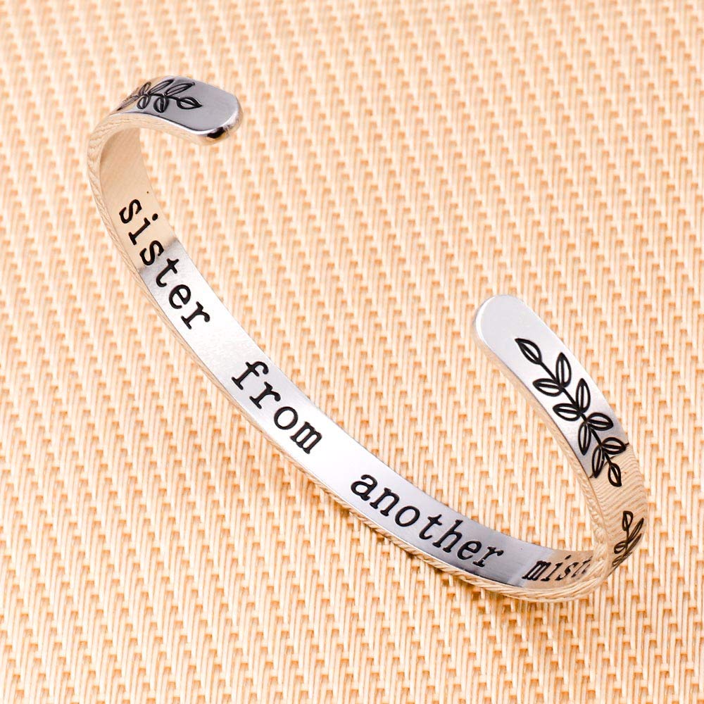 M MOOHAM Sister From Another Mister Bracelet - Birthday Christmas Gifts for Close Friend Sister in Law from Sister, Soul Sister