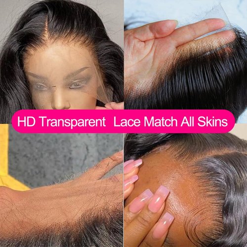 Worldnewhair 13X6 Lace Front Wigs Body Wave Human Hair 24 Inch - 200% Density Glueless Wigs Human Hair 13x6 Lace Frontal Wigs For Black Women