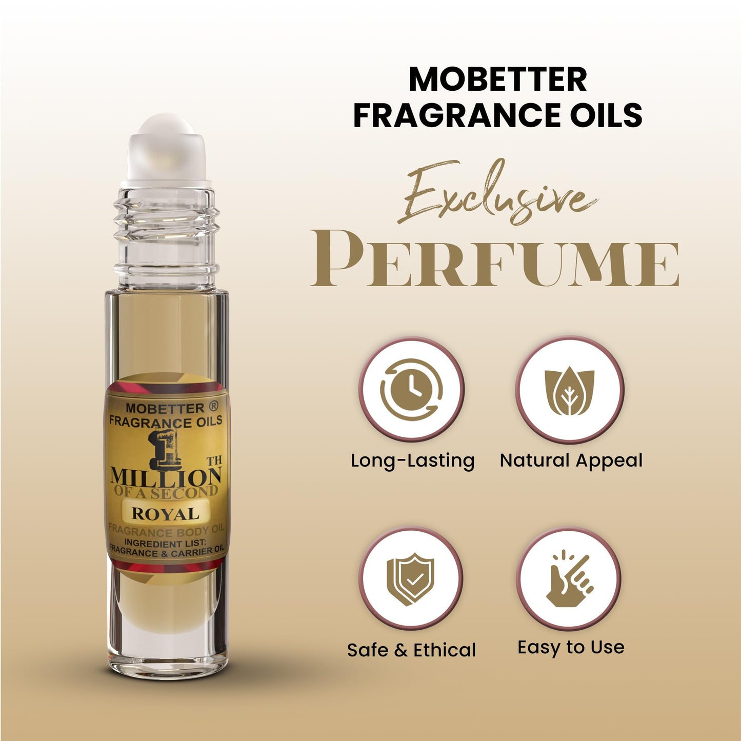 MOBETTER FRAGRANCE OILS 1 Millionth of a Second Royal Men Cologne Body Oil