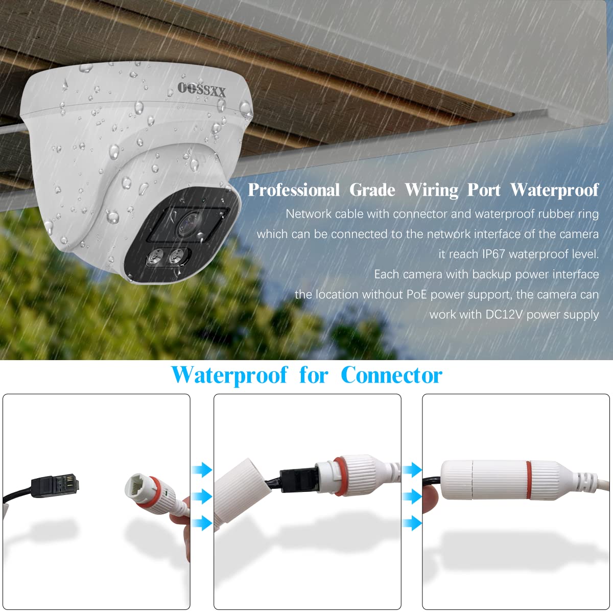 (2026 Update) 4K PoE Security Camera System, 6 Wired Dome Cameras Outdoor Indoor, 130° Wide Angle, 8CH NVR with 2TB HDD, Built-in Mic, Free App Remote Access, No Monthly Fee, 45 Days Recording