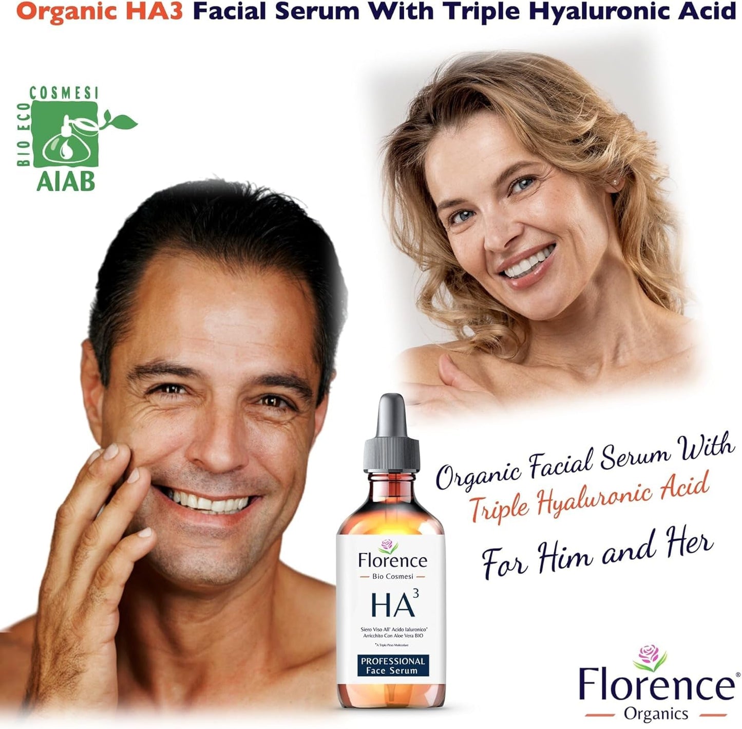 Hyaluronic Acid Serum for Face - 100% Pure with Niacinamide. Anti-Aging, Hydrating Facial Serum for Plumper, Smoother Skin - Cla