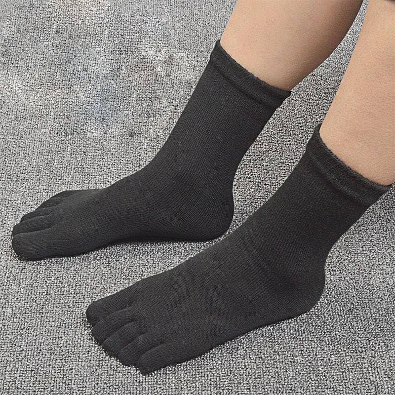 3pairs Comfortable Five Fingers Socks for Men and Women Toe Socks Crew Breathable Sports Running Ankle Sock,EUR 35-43