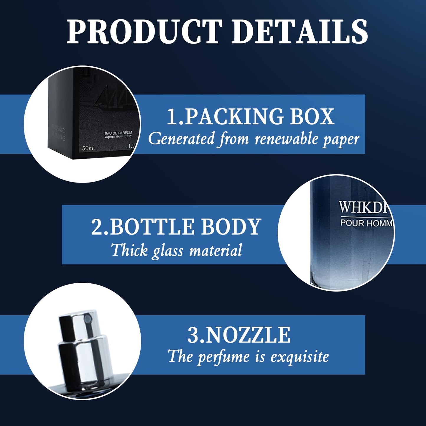 WHKDFV cologne men's perfume - citrus fresh and lasting spray perfume lemon pepper base note cedar 1.7ounce portablecologne for men