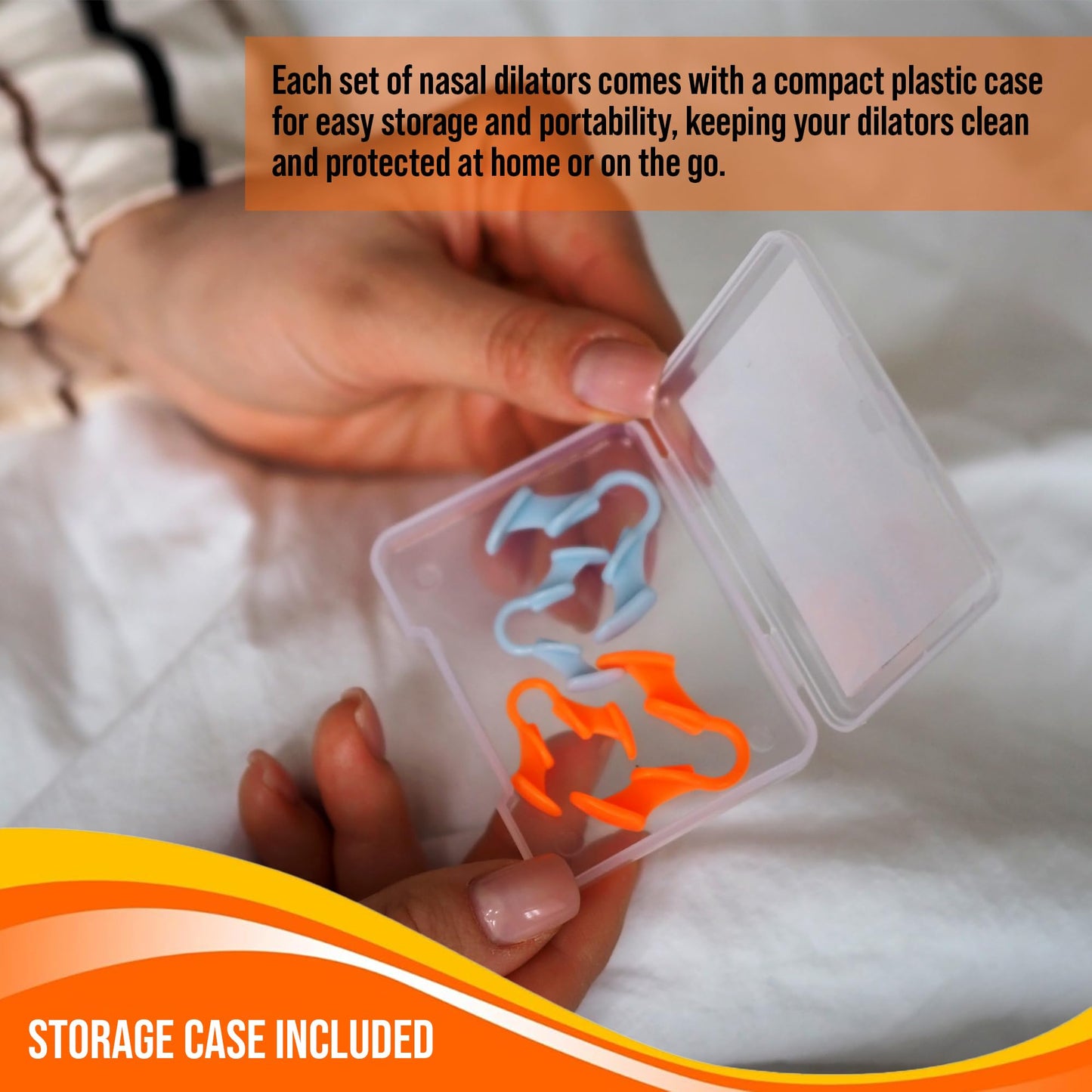 Nasal Dilators for Snoring - Anti Snore Nasal Dilator for Breathing - Upgraded Harder Version - Nose Breathing Aids - Nose Dilator for Sleep, Exercise - 4-Pack, 2 Small & 2 Medium - by Mobi Lock