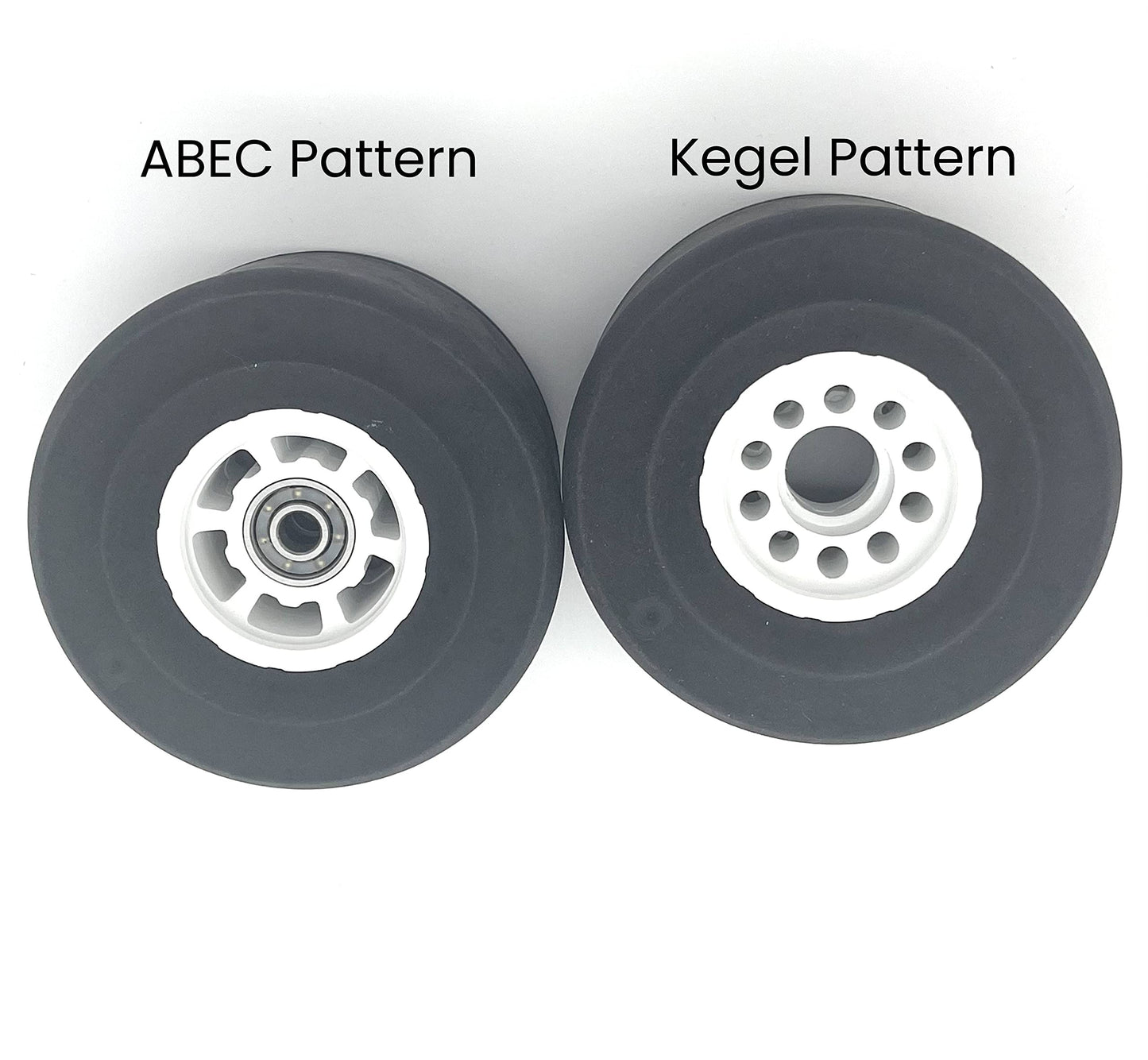 Hollow Wheels Performance V3 - Ultimate Electric Skateboard Wheels with Maximum Grip and Comfort - Fits Cruiser Skateboards and Meepo, Backfire, Boosted Board, Evolve, Exway, WowGo & More