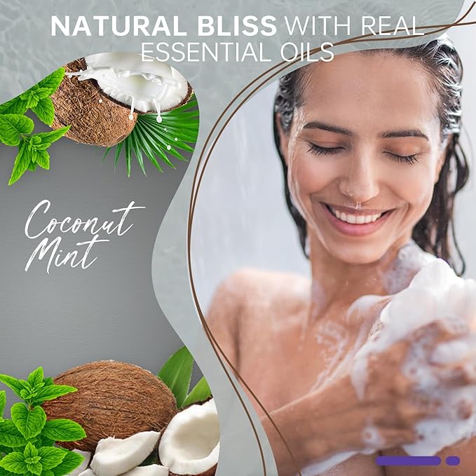 Shower Steamers Aromatherapy Birthday Gifts for Women Travel Essentials, 8 Pcs Coconut Mint, Bath Bombs Shower Bombs with Natural Essential Oils, Relaxation Home SPA