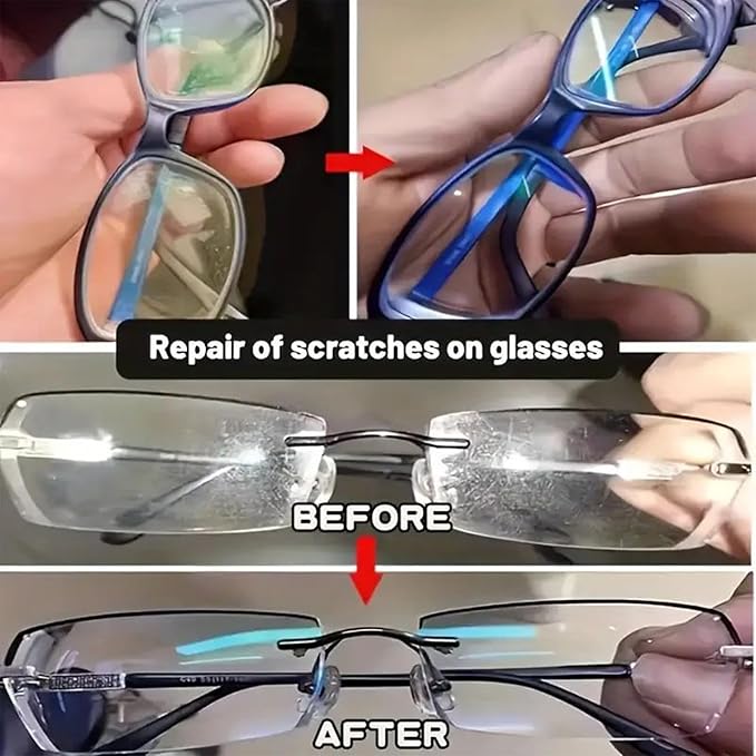 Eyeglass Scratch Remover 100g Glasses Lens Scratch Repair Wax Sunglasses Cleaning Kit