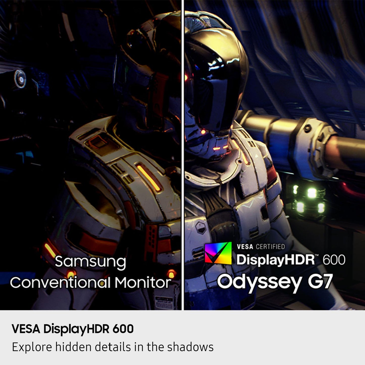 Samsung 40” Odyssey G7 (G75F) WUHD Resolution, 180Hz, Curved Gaming Monitor, 1ms Response Time (GtG), VESA DisplayHDR™ 600, AMD FreeSync™ Premium Pro, LS40FG75DENXZA, 2025