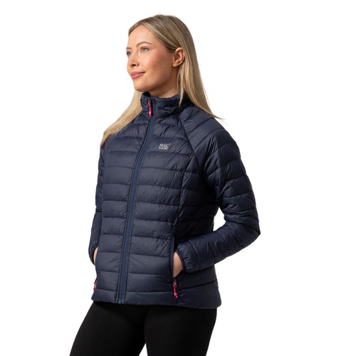 Mac in a Sac Synergy Women's Insulated Jacket - Ultra-Lightweight, Packable, Waterproof, and Thermolite-Filled for All-Season - Navy - 16
