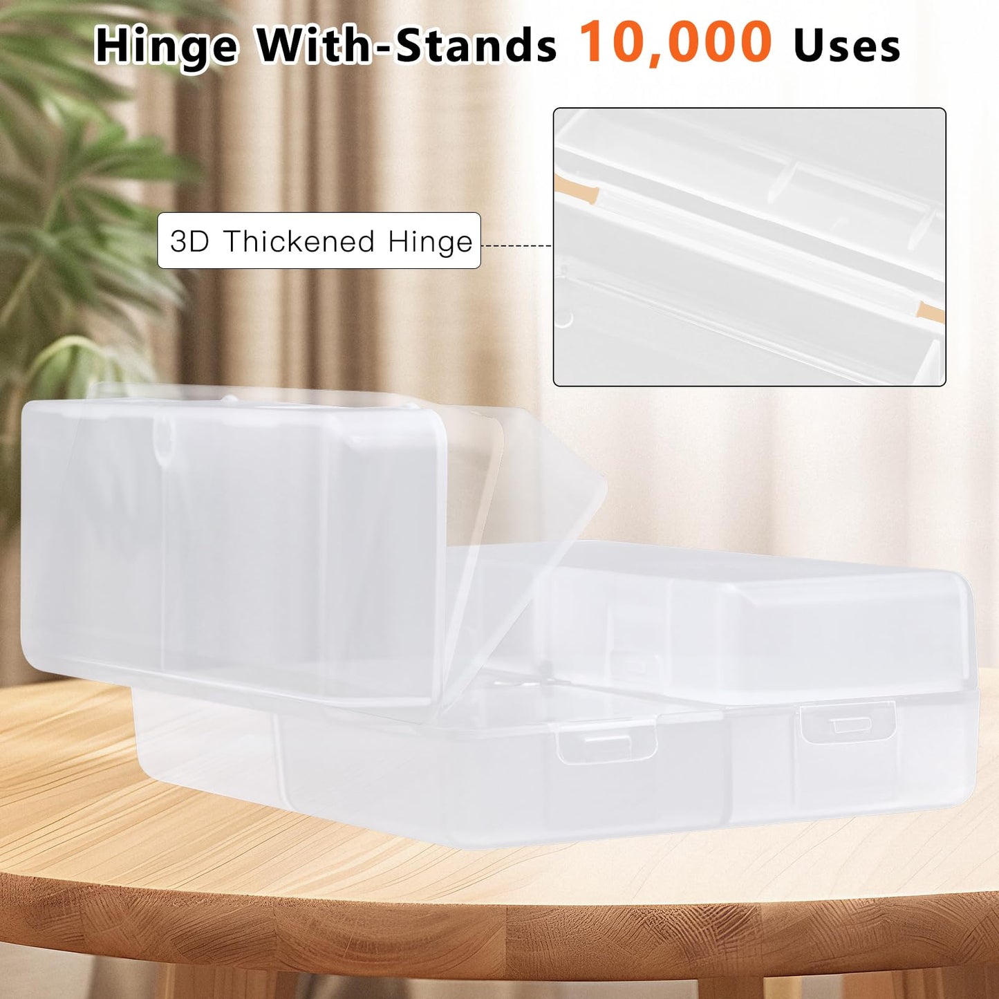 FYY 2 Pcs Daily Pill Organizer, 7 Compartments Portable Pill Case Travel Pill Organizer,[Folding Design] Pill Box for Purse Pocket to Hold Vitamins,Cod Liver Oil,Supplements and Medication-Clear