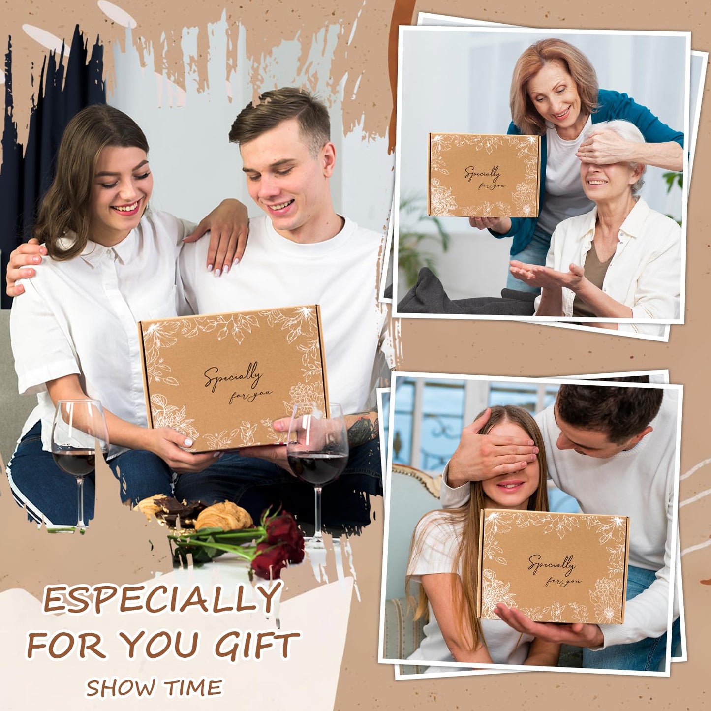Birthday Gifts for Women, Get Well Soon Self Care Package Box, Sympathy Inspirational Gift After Surgery Blanket, Sending Hug Baskets Thinking of You Feel Better for New Mom Wife Friend Sister (Green)