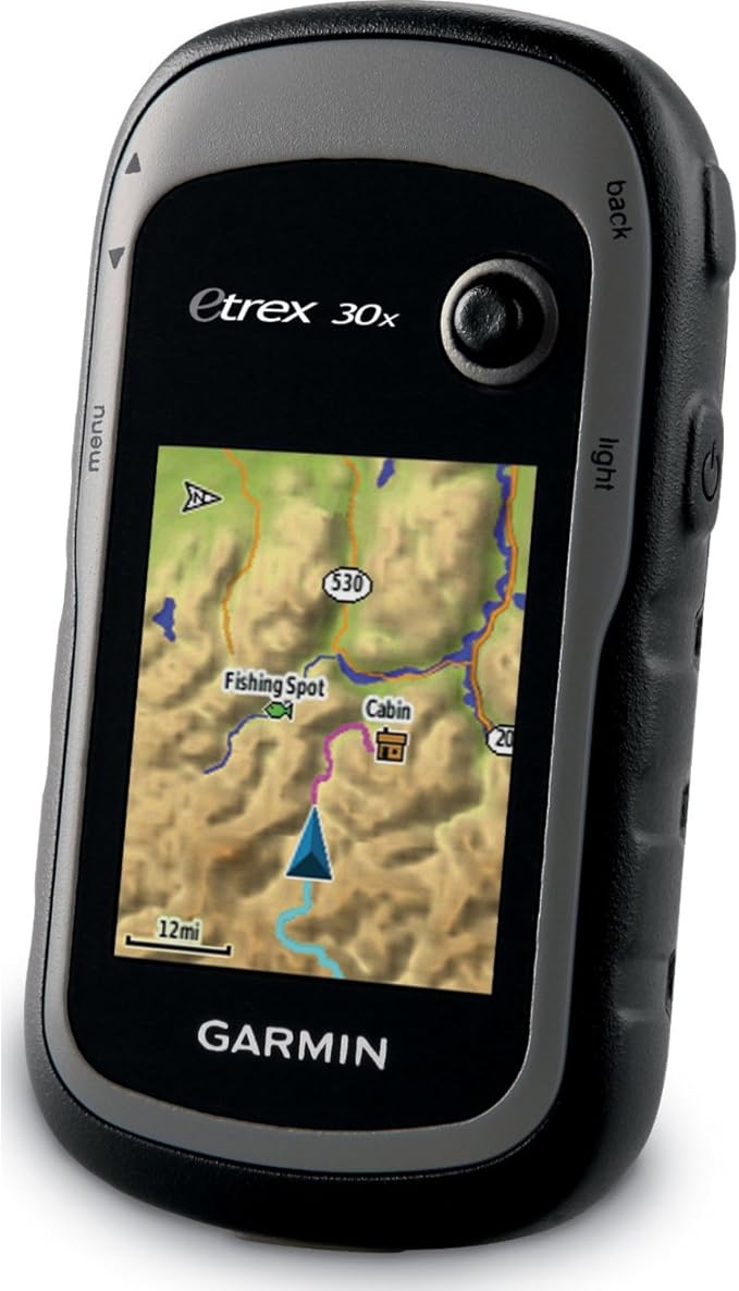 Garmin eTrex 30x, Handheld GPS Navigator with 3-axis Compass, Enhanced Memory and Resolution, 2.2-inch Color Display, Wate...