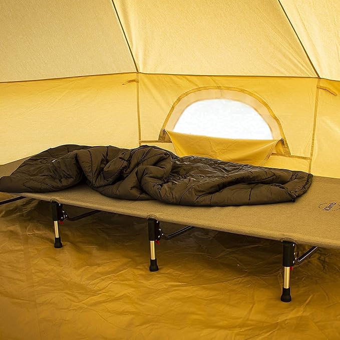 iClimb 1 Super Easy Assemble Folding Cot and 1 3M Thinsulate Warm Blanket Bundle, Ultralight and Compact for Single Adult ...