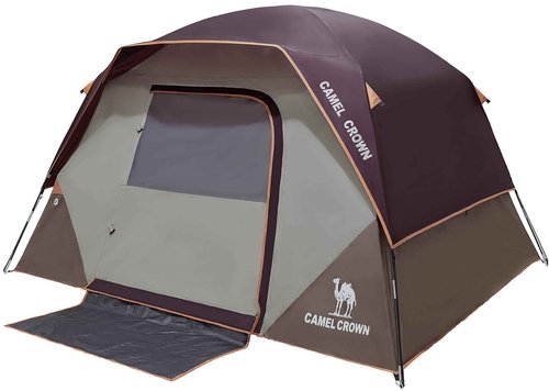 CAMEL CROWN Tents for Camping 4/8 Person Waterproof Quick Setup Folding Outdoor Backpacking Tents 4 People Family Hiking
