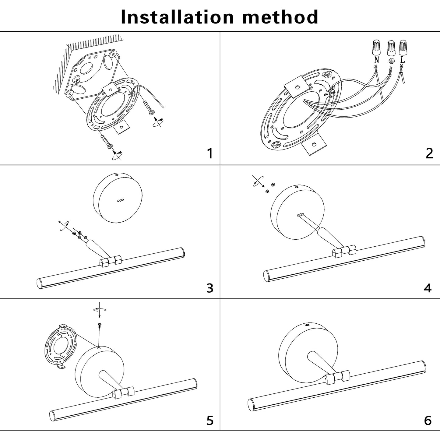 Pasoar Hardwired Adjustable Lighting Matte Black Modern LED Picture Lights for Paintings 15.7'' Inch Long Swing Arm Metal Art Lights Warm White 3000K
