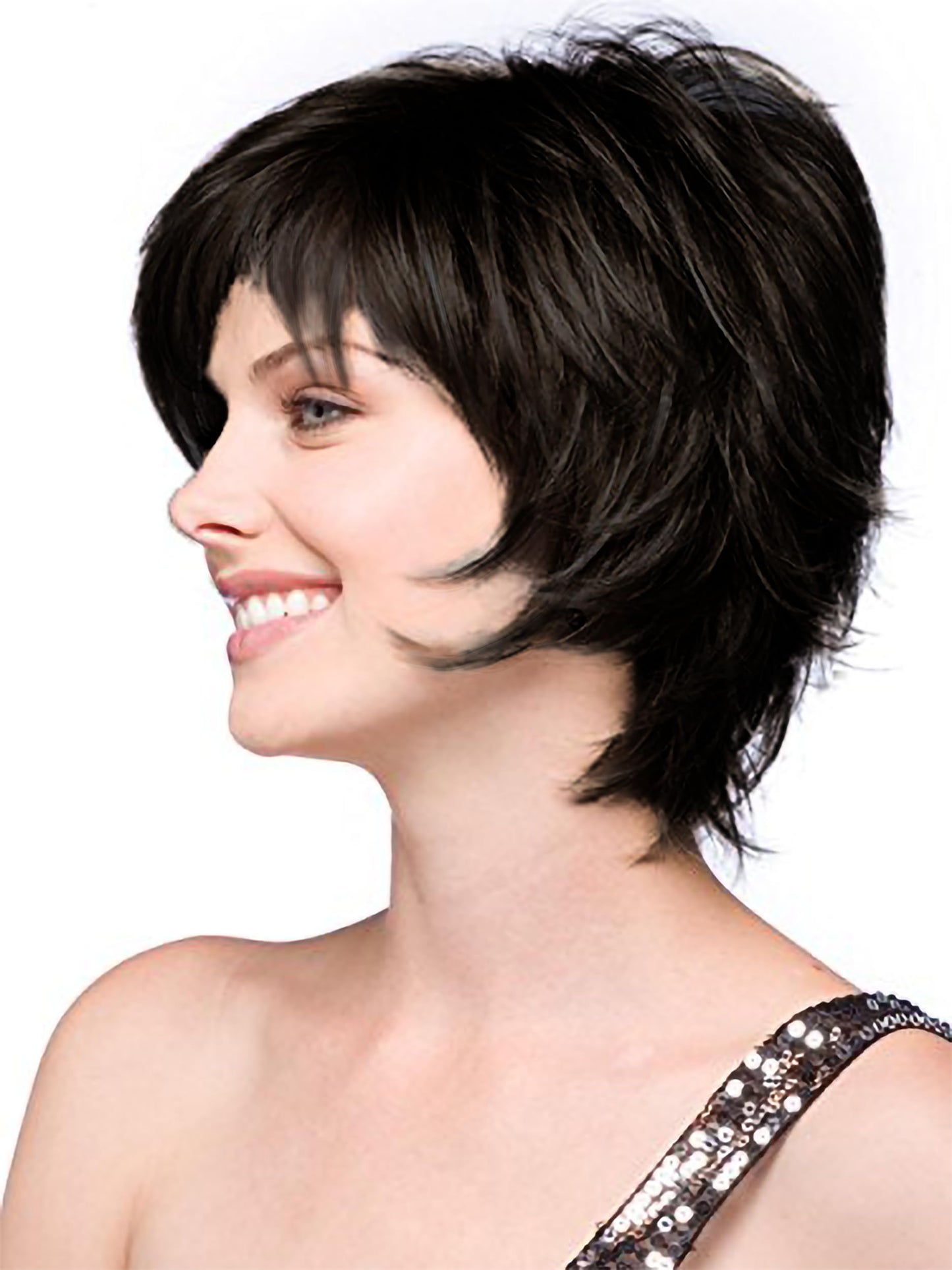 Noriko Sky Synthetic Wig by Rene of Paris and Wig Lift Comb - Expresso - Bundle 2 Items