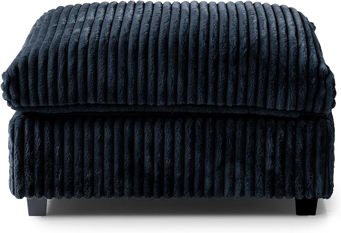 WJShome Cloud Modular Sectional Sofa, Plush Sofas for Living Room,39.37inch Ottoman,Black
