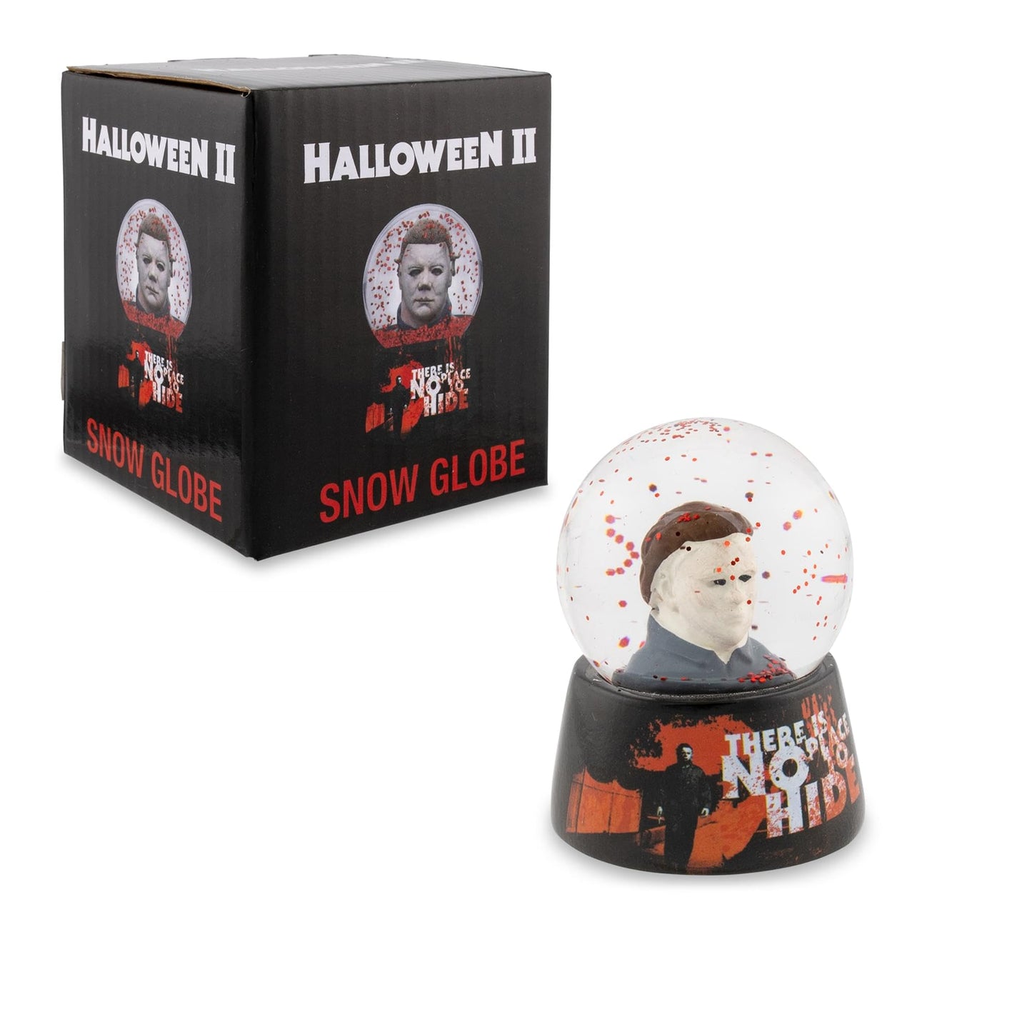 Halloween Michael Myers No Place to Hide Mini Snow Globe with Swirling Glitter Display | Horror Movie Collectible Keepsake | 3 Inches Tall