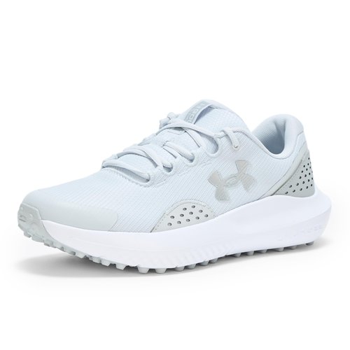Under Armour Men's Surge Golf Cleat, (014) Halo Gray/Halo Gray/Metallic Silver, 12, US