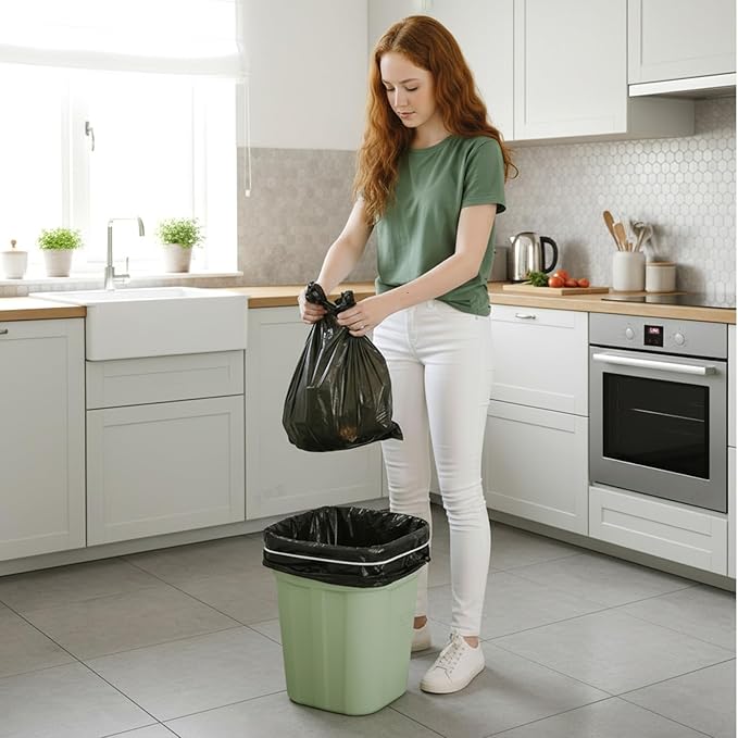 Trash Can Rubber Bands Set of 5, Heavy-duty Trash Can Bands, Fits 13-30 Gallon Bins, Garbage Can Rubber Bands （Black White Blue Green Light Gray）