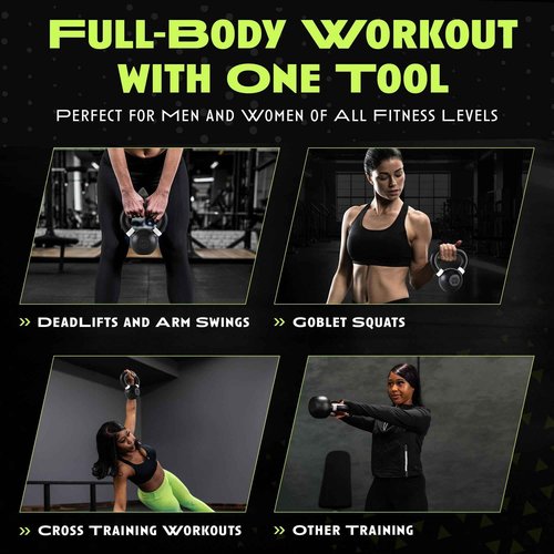 Rage Fitness Kettlebells, Single-cast Iron, No-welded Joints, Wide Handle, Strength Training Kettlebells, Cast Iron Kettlebell Set, Powder Coated Kettlebell Weights For Maximum Durability, Men & Women