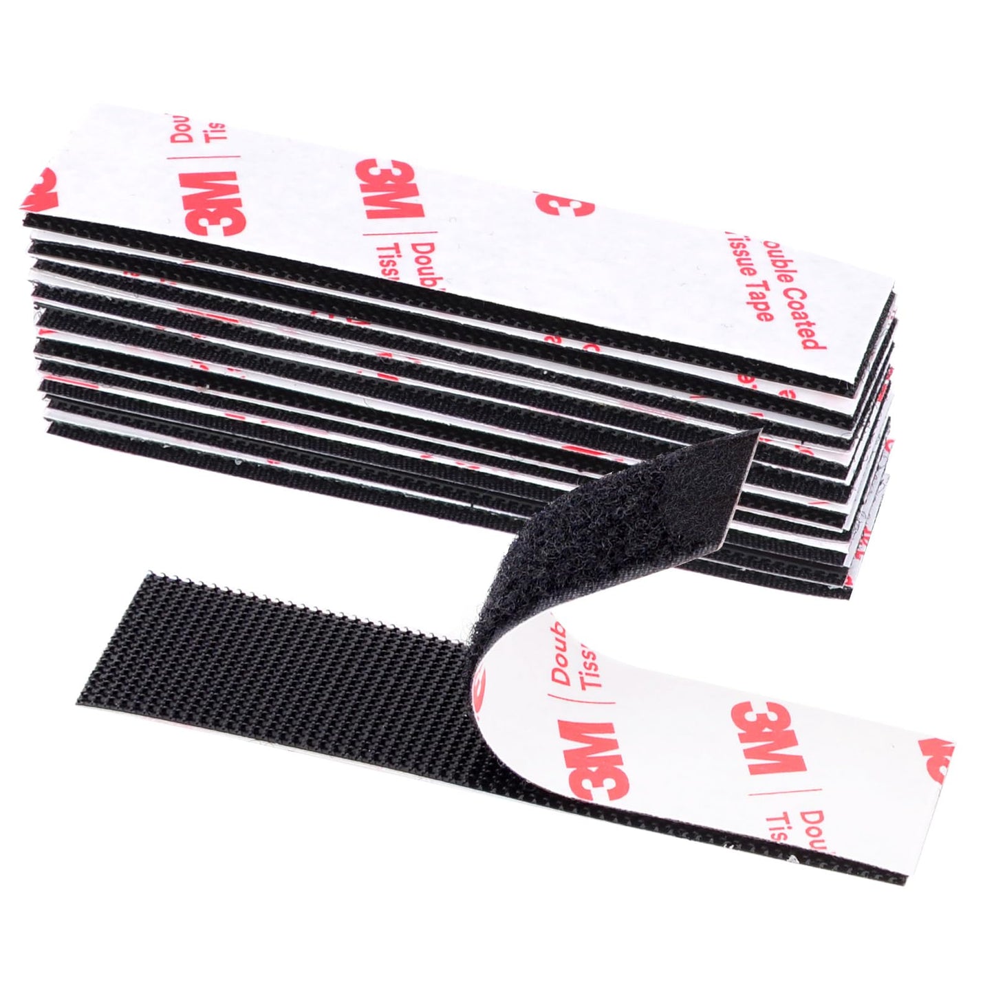 Hook and Loop Tape (1in×4in), Heavy Duty Adhesion Strip, Slef Adhesive Interlocking Tape, Back Adhesive Mounting Strips, Reclosable Sticky Back Interlocking Nylon Picture Hanging Strips