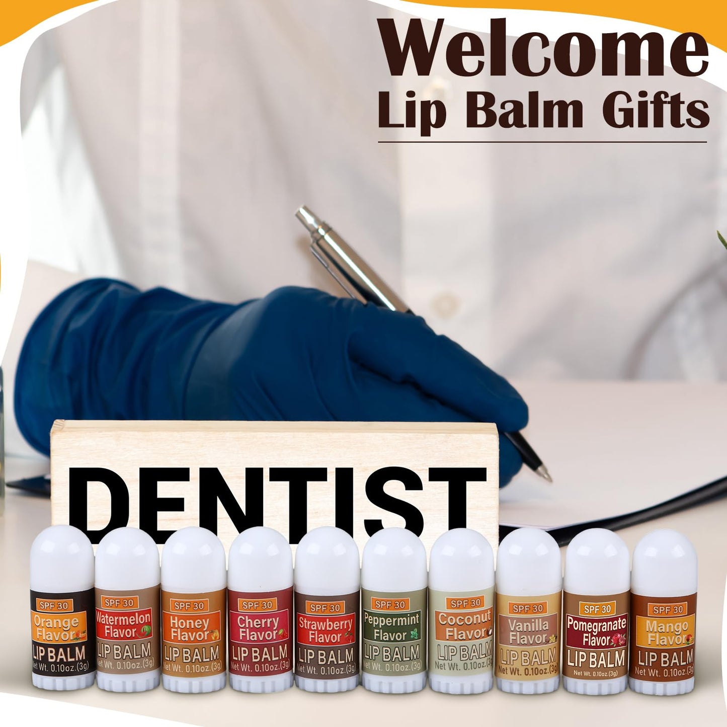 Dimsile 100 Pcs Mini Sunscreen Lip Balms Bulk Spf 30 Lip Balms Sticks with Sunscreen Teacher Nurse Volunteer Employee Appreciati